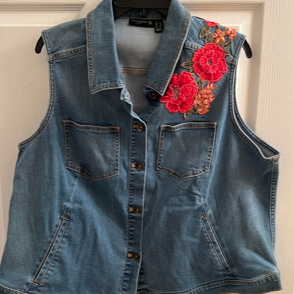 Denim vest size 2x